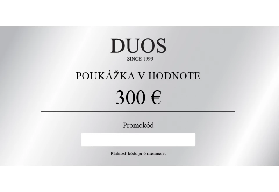 Digitálna darčeková poukážka 300€	